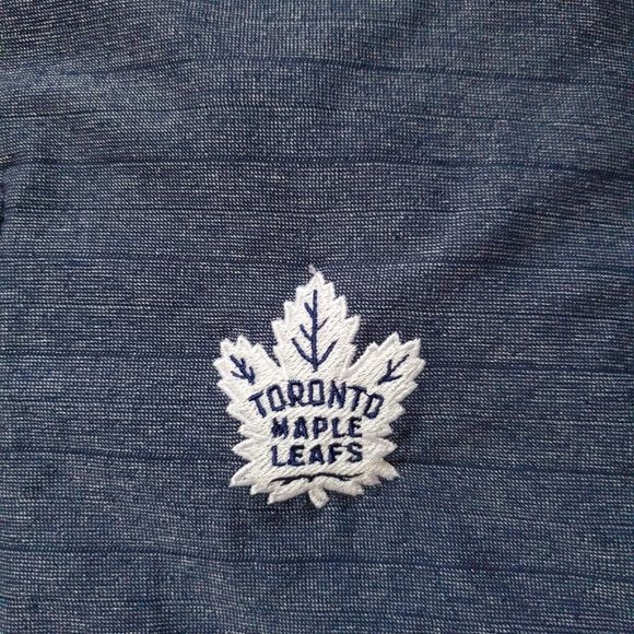 Toronto Maple Leafs Adidas Climacool Zip Up Jacket. Blue. Medium. - Picture 9 of 9